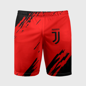 Мужские шорты спортивные с принтом Juventus краски спорт фк ,  |  | Тематика изображения на принте: 