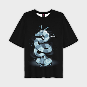 Мужская футболка oversize 3D с принтом Вязаный китайский дракон ,  |  | Тематика изображения на принте: 