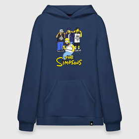 Худи SuperOversize хлопок с принтом Simpsons   Cypress hill в Белгороде, 70% хлопок, 30% полиэстер, мягкий начес внутри | карман-кенгуру, эластичная резинка на манжетах и по нижней кромке, двухслойный капюшон
 | 