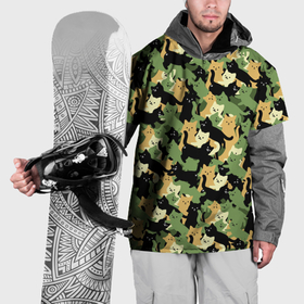Накидка на куртку 3D с принтом Котофляж в Белгороде, 100% полиэстер |  | Тематика изображения на принте: 