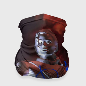 Бандана-труба 3D с принтом Статуя Макла Джексона с автографом   альбом History в Белгороде, 100% полиэстер, ткань с особыми свойствами — Activecool | плотность 150‒180 г/м2; хорошо тянется, но сохраняет форму | 