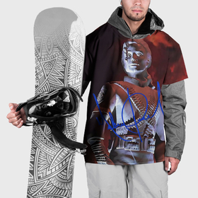 Накидка на куртку 3D с принтом Статуя Макла Джексона с автографом   альбом History в Санкт-Петербурге, 100% полиэстер |  | 