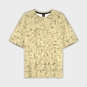 Мужская футболка oversize 3D с принтом Текстура грубая ткань бледно жёлтый в Курске,  |  | 