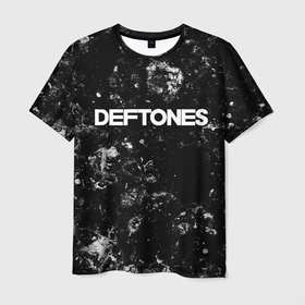 Мужская футболка 3D с принтом Deftones black ice , 100% полиэфир | прямой крой, круглый вырез горловины, длина до линии бедер | Тематика изображения на принте: 