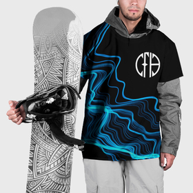 Накидка на куртку 3D с принтом Pantera sound wave , 100% полиэстер |  | Тематика изображения на принте: 