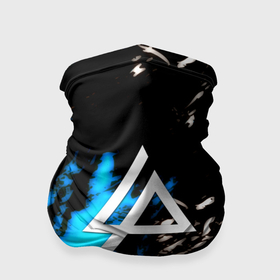 Бандана-труба 3D с принтом Linkin park холодные краски в Тюмени, 100% полиэстер, ткань с особыми свойствами — Activecool | плотность 150‒180 г/м2; хорошо тянется, но сохраняет форму | 