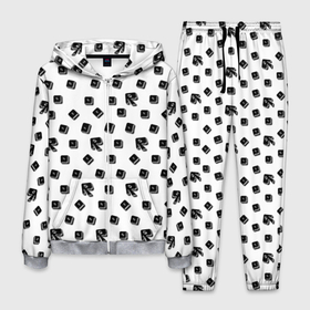 Мужской костюм 3D с принтом Roblox pattern в Кировске, 100% полиэстер | Манжеты и пояс оформлены тканевой резинкой, двухслойный капюшон со шнурком для регулировки, карманы спереди | 