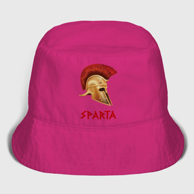 Мужская панама хлопок с принтом Спарта: шлем гоплита в Тюмени,  |  | Тематика изображения на принте: 