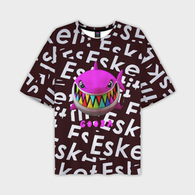 Мужская футболка oversize 3D с принтом Esskeetit logo pattern в Новосибирске,  |  | Тематика изображения на принте: 