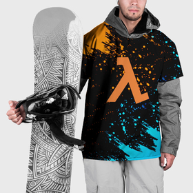 Накидка на куртку 3D с принтом Half life текстура краски в Петрозаводске, 100% полиэстер |  | Тематика изображения на принте: 