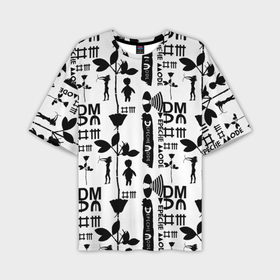 Мужская футболка oversize 3D с принтом Depeche Mode DM music в Санкт-Петербурге,  |  | 