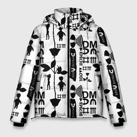 Мужская зимняя куртка 3D с принтом Depeche Mode DM music в Белгороде, верх — 100% полиэстер; подкладка — 100% полиэстер; утеплитель — 100% полиэстер | длина ниже бедра, свободный силуэт Оверсайз. Есть воротник-стойка, отстегивающийся капюшон и ветрозащитная планка. 

Боковые карманы с листочкой на кнопках и внутренний карман на молнии. | 