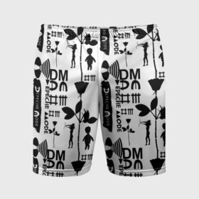 Мужские шорты спортивные с принтом Depeche Mode DM music в Курске,  |  | 