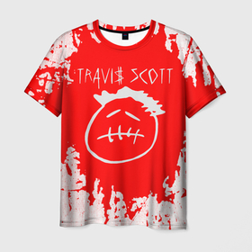 Мужская футболка 3D с принтом Fortnite x Travis Scott gaming в Кировске, 100% полиэфир | прямой крой, круглый вырез горловины, длина до линии бедер | 