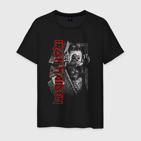 Мужская футболка хлопок с принтом Iron Maiden No Prayer for the Dying в Белгороде, 100% хлопок | прямой крой, круглый вырез горловины, длина до линии бедер, слегка спущенное плечо. | Тематика изображения на принте: 