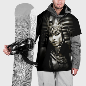 Накидка на куртку 3D с принтом Клеопатра египетская царица в Курске, 100% полиэстер |  | 