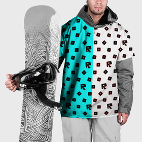 Накидка на куртку 3D с принтом Roblox pattern logo mobile в Санкт-Петербурге, 100% полиэстер |  | Тематика изображения на принте: 