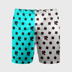 Мужские шорты спортивные с принтом Roblox pattern logo mobile ,  |  | 