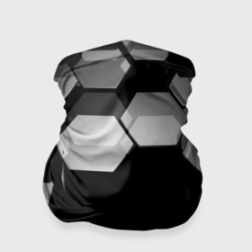 Бандана-труба 3D с принтом Нано соты шестиугольник в Белгороде, 100% полиэстер, ткань с особыми свойствами — Activecool | плотность 150‒180 г/м2; хорошо тянется, но сохраняет форму | 