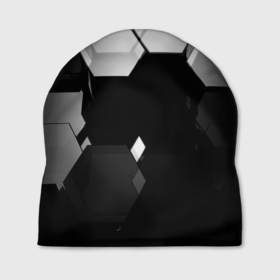 Шапка 3D с принтом Нано соты шестиугольник , 100% полиэстер | универсальный размер, печать по всей поверхности изделия | Тематика изображения на принте: 