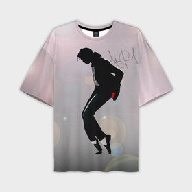 Мужская футболка oversize 3D с принтом Майкл Джексон под прожекторами    с автографом в Петрозаводске,  |  | Тематика изображения на принте: 