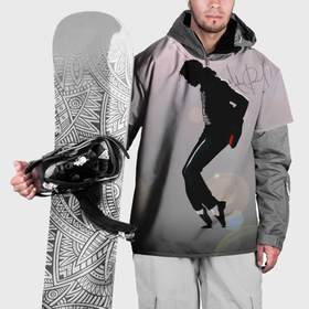 Накидка на куртку 3D с принтом Майкл Джексон под прожекторами    с автографом в Екатеринбурге, 100% полиэстер |  | Тематика изображения на принте: 