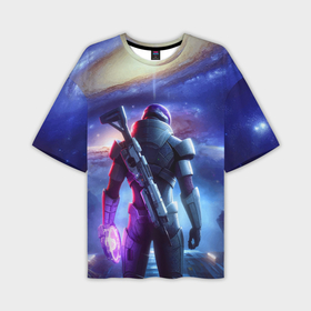 Мужская футболка oversize 3D с принтом Mass Effect   andromeda ai art в Санкт-Петербурге,  |  | 