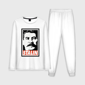 Мужская пижама с лонгсливом хлопок с принтом USSR Stalin в Тюмени,  |  | 