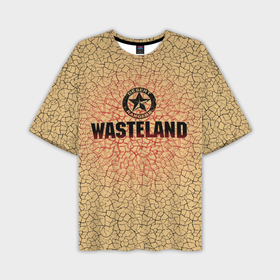 Мужская футболка oversize 3D с принтом Wasteland со значком рейнджера в Санкт-Петербурге,  |  | Тематика изображения на принте: 