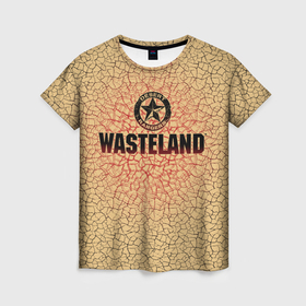 Женская футболка 3D с принтом Wasteland со значком рейнджера , 100% полиэфир ( синтетическое хлопкоподобное полотно) | прямой крой, круглый вырез горловины, длина до линии бедер | 