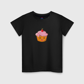 Детская футболка хлопок с принтом Безумный кекс , 100% хлопок | круглый вырез горловины, полуприлегающий силуэт, длина до линии бедер | 