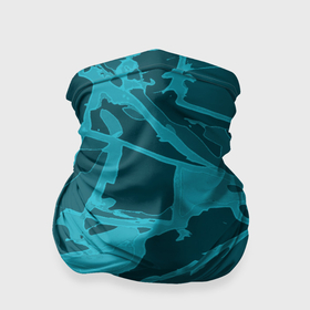 Бандана-труба 3D с принтом Изумрудно бирюзовая графика в Тюмени, 100% полиэстер, ткань с особыми свойствами — Activecool | плотность 150‒180 г/м2; хорошо тянется, но сохраняет форму | 