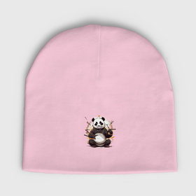 Мужская шапка демисезонная с принтом Спокойствие панды ,  |  | 
