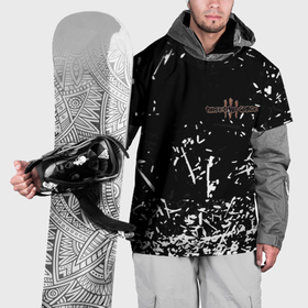 Накидка на куртку 3D с принтом Three days grace краски в Курске, 100% полиэстер |  | Тематика изображения на принте: 