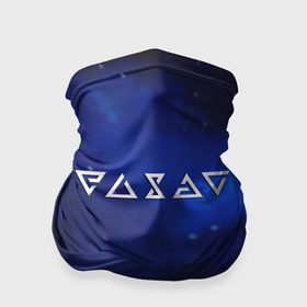 Бандана-труба 3D с принтом Ведьмак лого космос в Новосибирске, 100% полиэстер, ткань с особыми свойствами — Activecool | плотность 150‒180 г/м2; хорошо тянется, но сохраняет форму | 