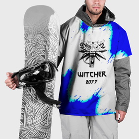 Накидка на куртку 3D с принтом Ведьмак 2077 краски , 100% полиэстер |  | 