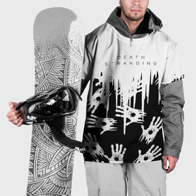 Накидка на куртку 3D с принтом Death Stranding знаки в Тюмени, 100% полиэстер |  | Тематика изображения на принте: 