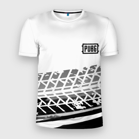 Мужская футболка 3D Slim с принтом PUBG online game в Кировске, 100% полиэстер с улучшенными характеристиками | приталенный силуэт, круглая горловина, широкие плечи, сужается к линии бедра | Тематика изображения на принте: 
