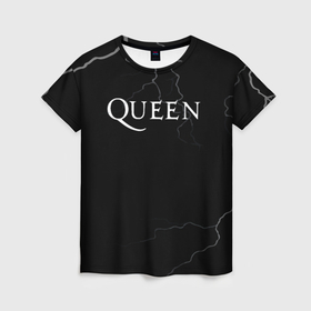 Женская футболка 3D с принтом Queen квин король в Тюмени, 100% полиэфир ( синтетическое хлопкоподобное полотно) | прямой крой, круглый вырез горловины, длина до линии бедер | 