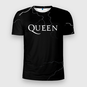 Мужская футболка 3D Slim с принтом Queen квин король в Курске, 100% полиэстер с улучшенными характеристиками | приталенный силуэт, круглая горловина, широкие плечи, сужается к линии бедра | 
