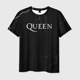 Мужская футболка 3D с принтом Queen квин король в Кировске, 100% полиэфир | прямой крой, круглый вырез горловины, длина до линии бедер | Тематика изображения на принте: 