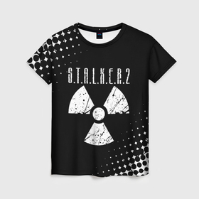 Женская футболка 3D с принтом Stalker: Shadow of Chernobyl  радиоактивность , 100% полиэфир ( синтетическое хлопкоподобное полотно) | прямой крой, круглый вырез горловины, длина до линии бедер | 