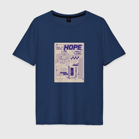 Мужская футболка хлопок Oversize с принтом J Hope   Jack in the box Y2K в Петрозаводске, 100% хлопок | свободный крой, круглый ворот, “спинка” длиннее передней части | 