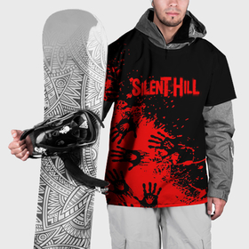 Накидка на куртку 3D с принтом Silent hill logo game pattern steel в Екатеринбурге, 100% полиэстер |  | Тематика изображения на принте: 