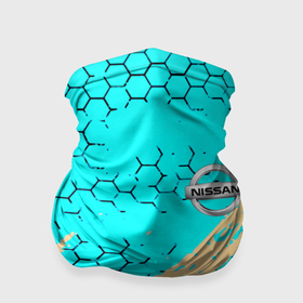Бандана-труба 3D с принтом Nissan текстура краски , 100% полиэстер, ткань с особыми свойствами — Activecool | плотность 150‒180 г/м2; хорошо тянется, но сохраняет форму | 