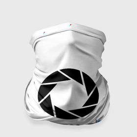 Бандана-труба 3D с принтом Portal 2 краски валв в Кировске, 100% полиэстер, ткань с особыми свойствами — Activecool | плотность 150‒180 г/м2; хорошо тянется, но сохраняет форму | 