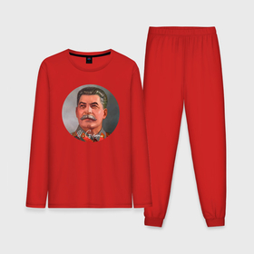 Мужская пижама с лонгсливом хлопок с принтом Stalin color в Тюмени,  |  | 