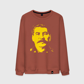 Мужской свитшот хлопок с принтом Yellow Stalin в Курске, 100% хлопок |  | 