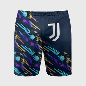 Мужские шорты спортивные с принтом Juventus градиентные мячи в Кировске,  |  | 