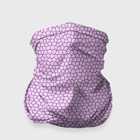 Бандана-труба 3D с принтом Нежный розовый мозаика в Тюмени, 100% полиэстер, ткань с особыми свойствами — Activecool | плотность 150‒180 г/м2; хорошо тянется, но сохраняет форму | 